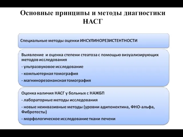 Основные принципы и методы диагностики НАСГ