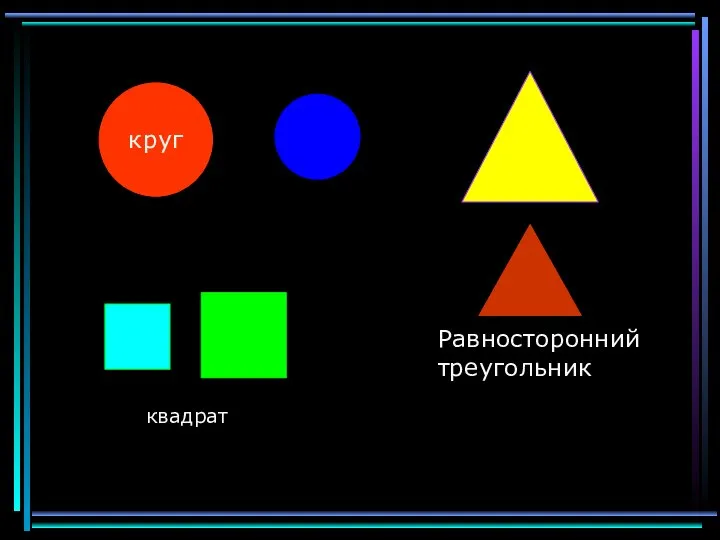 круг Равносторонний треугольник квадрат