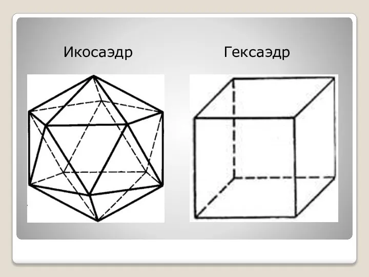 Икосаэдр Гексаэдр