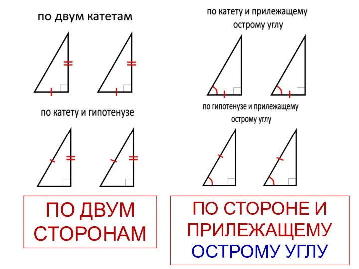 ПО ДВУМ СТОРОНАМ ПО СТОРОНЕ И ПРИЛЕЖАЩЕМУ ОСТРОМУ УГЛУ