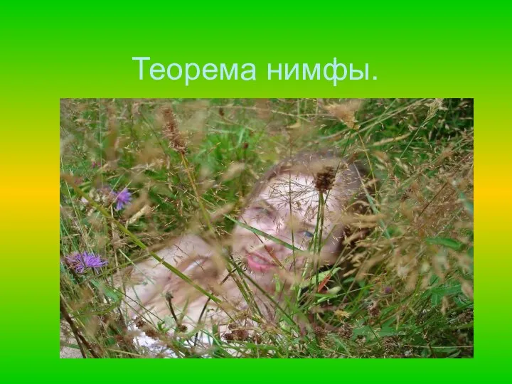 Теорема нимфы.