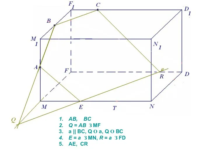 AB, BC Q = AB З MF a || BC, Q