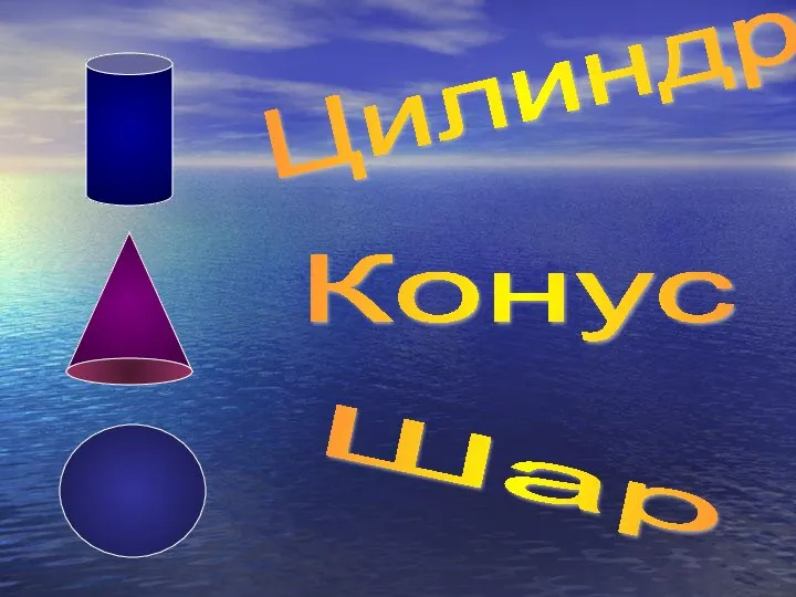 Цилиндр, конус, шар