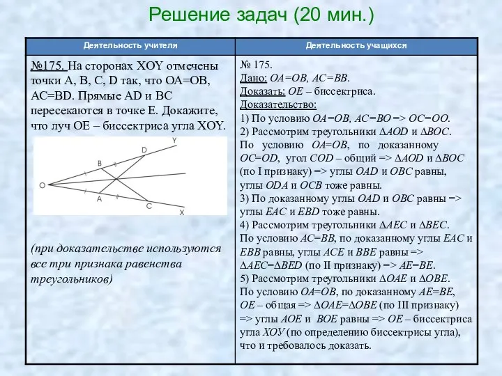 Решение задач (20 мин.)