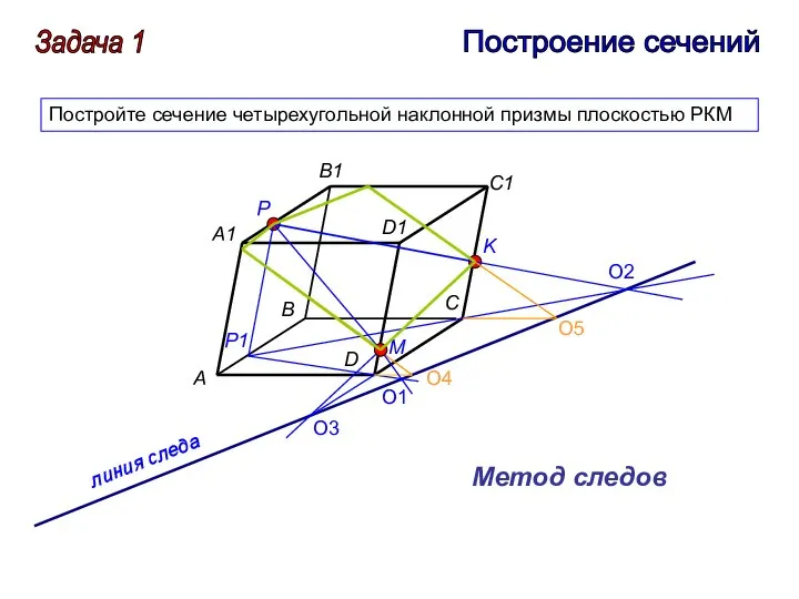 A B C D A1 B1 C1 D1 P1 P K