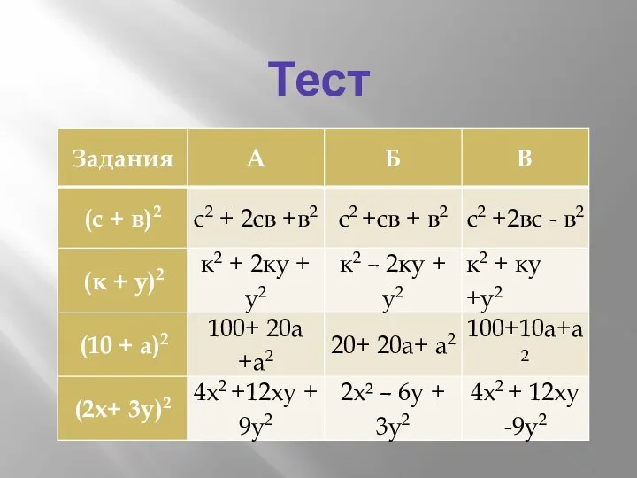 Тест