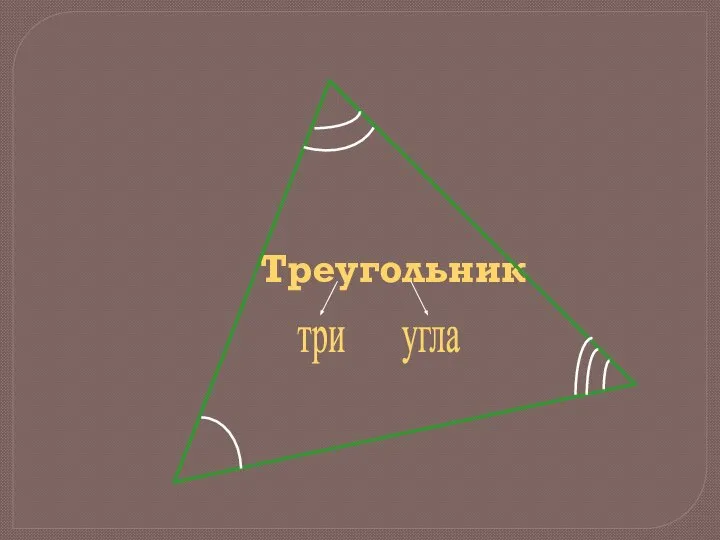 Треугольник три угла