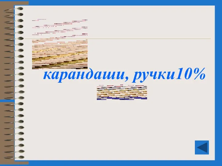 карандаши, ручки10%