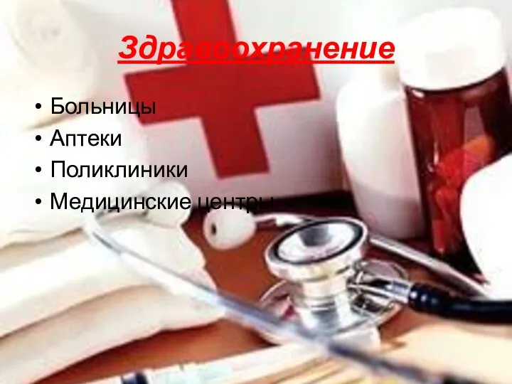 Здравоохранение Больницы Аптеки Поликлиники Медицинские центры