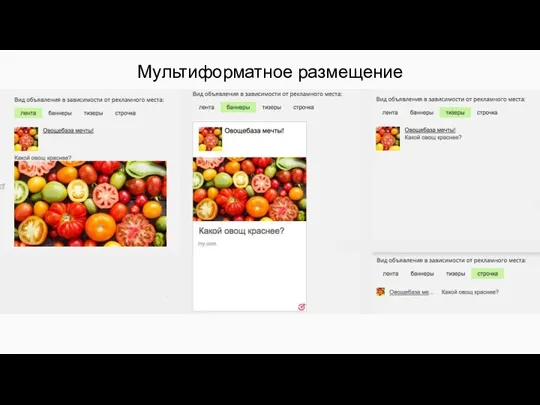 Мультиформатное размещение