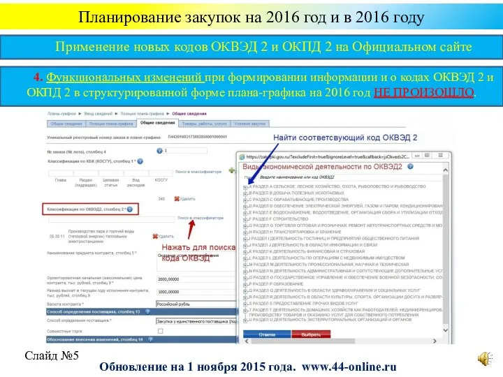 Планирование закупок на 2016 год и в 2016 году 4. Функциональных