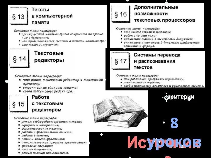 Источники? 8 уроков критерии