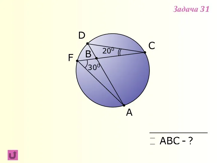 F B C A 300 D 200 Задача 31