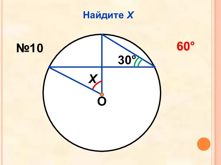 Найдите Х О Х 30° №10 60°