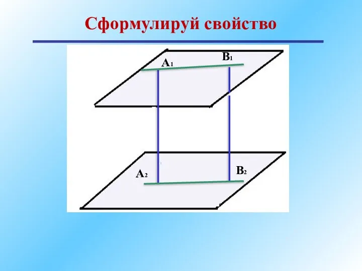 А1 А2 В1 В2 Сформулируй свойство