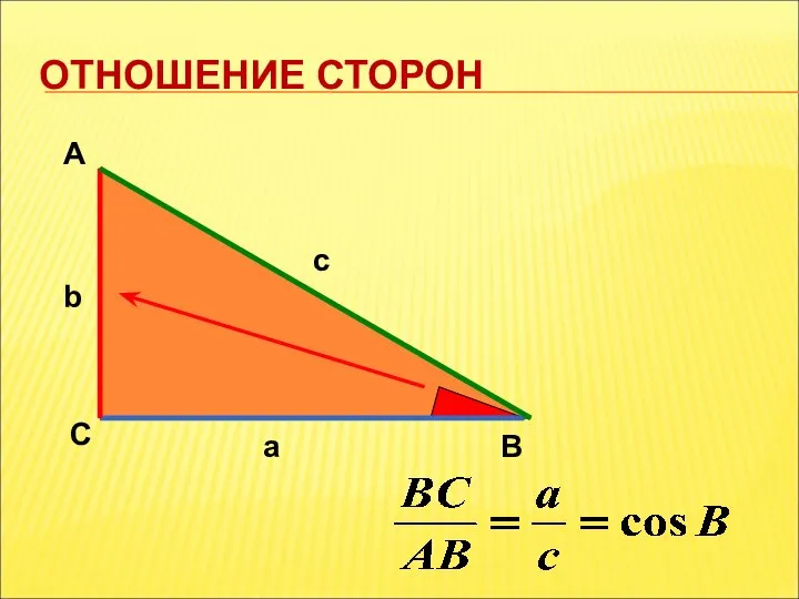 ОТНОШЕНИЕ СТОРОН А С В b c a