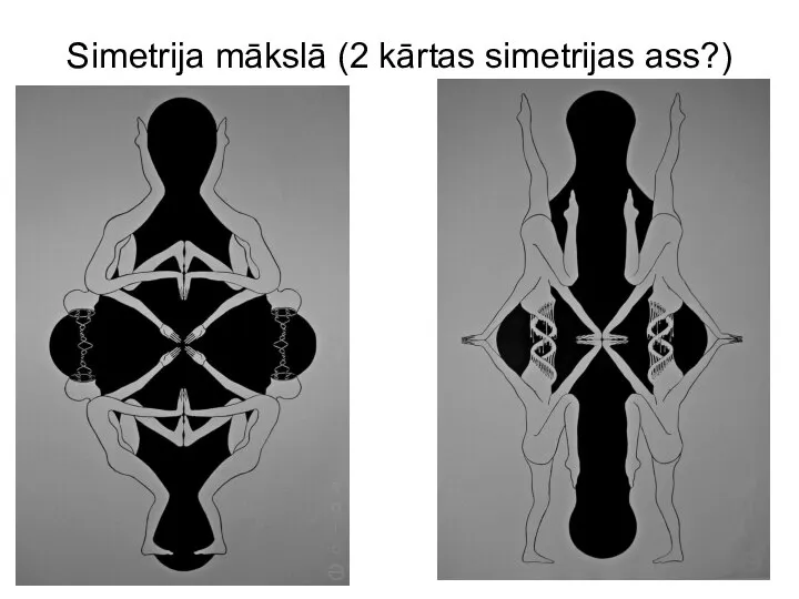 Simetrija mākslā (2 kārtas simetrijas ass?)