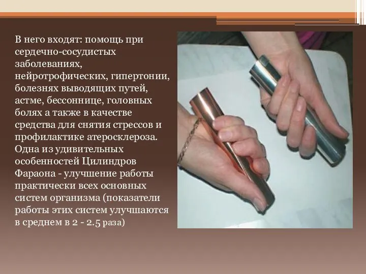 В него входят: помощь при сердечно-сосудистых заболеваниях, нейротрофических, гипертонии, болезнях выводящих