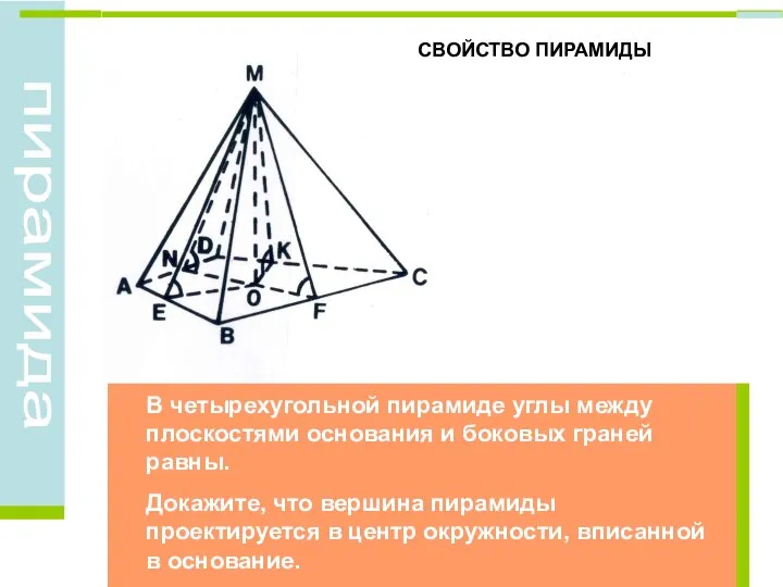 СВОЙСТВО ПИРАМИДЫ