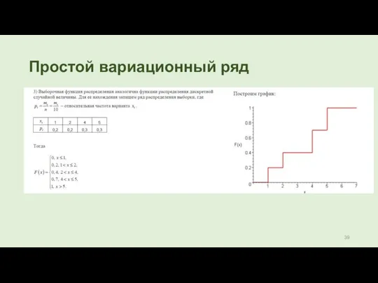 Простой вариационный ряд