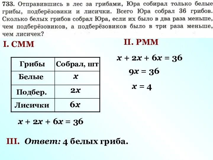 Грибы Собрал, шт Белые 2х х I. СММ Подбер. Лисички 6х