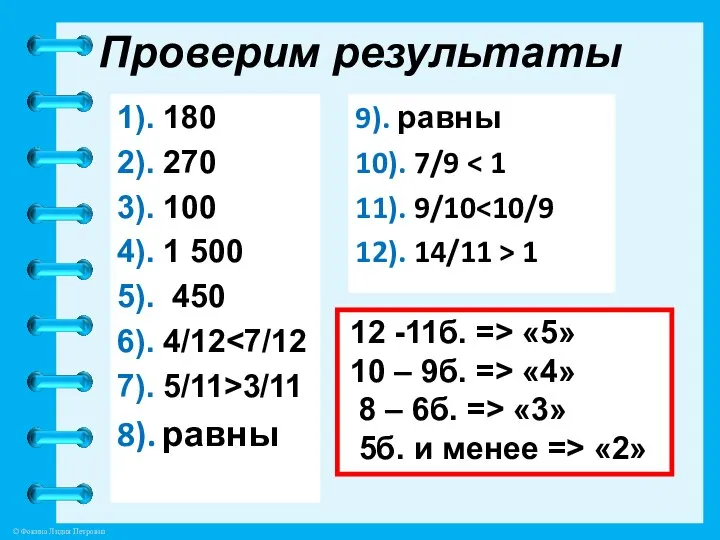 Проверим результаты 1). 180 2). 270 3). 100 4). 1 500