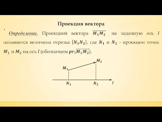 Проекция вектора