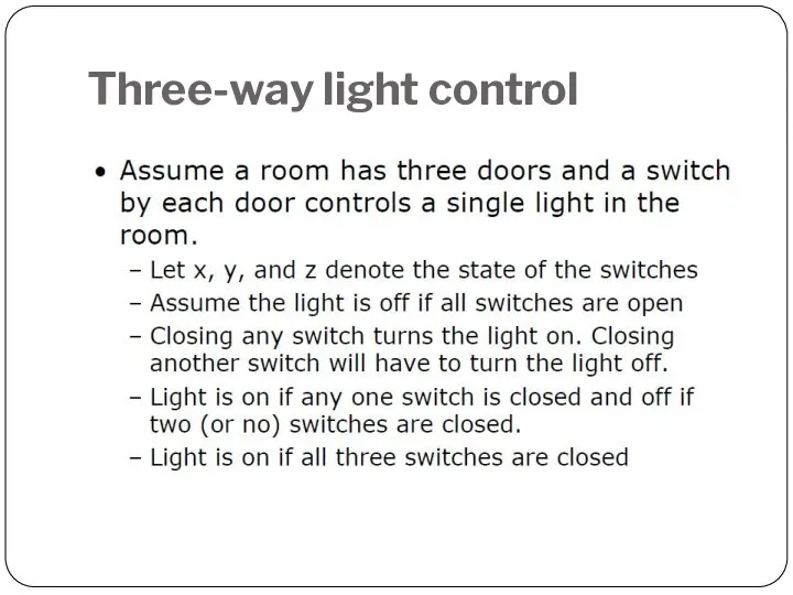Three-way light control