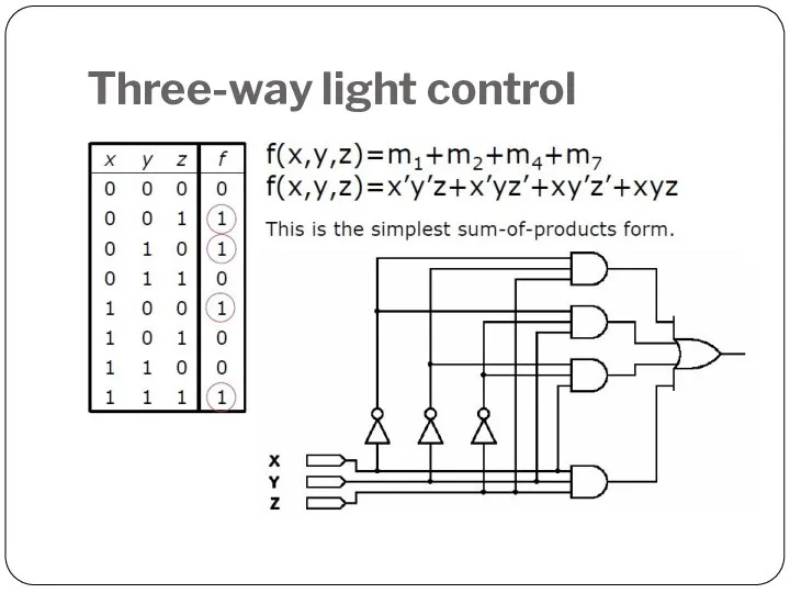 Three-way light control