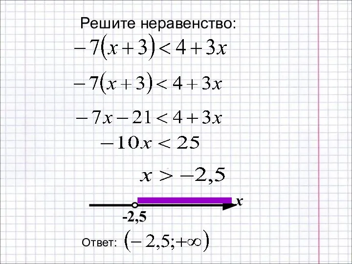 Решите неравенство: