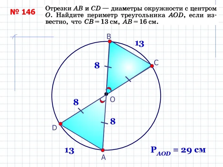 № 146 O 13 13 8 8 8 РAOD = 29 см