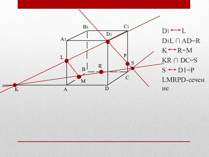 D1 L D1L ∩ AD=R K R=M KR ∩ DC=S S