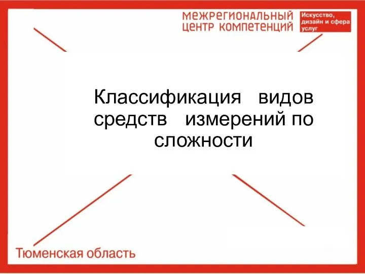 Классификация видов средств измерений по сложности