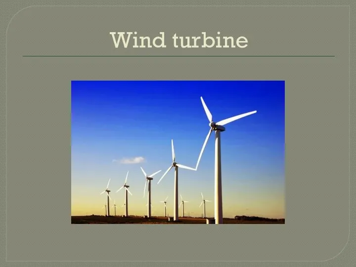 Wind turbine