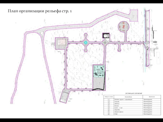 План организации рельефа стр. 1