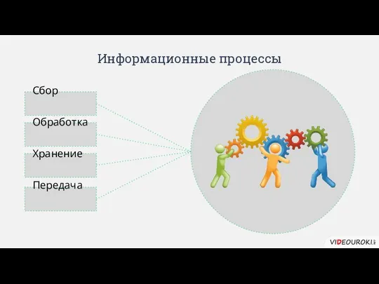 Сбор Обработка Хранение Передача Информационные процессы