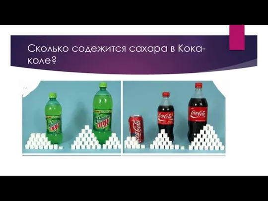 Сколько содежится сахара в Кока-коле?