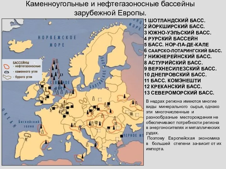 Каменноугольные и нефтегазоносные бассейны зарубежной Европы. 1 ШОТЛАНДСКИЙ БАСС. 2 ЙОРКШИРСКИЙ