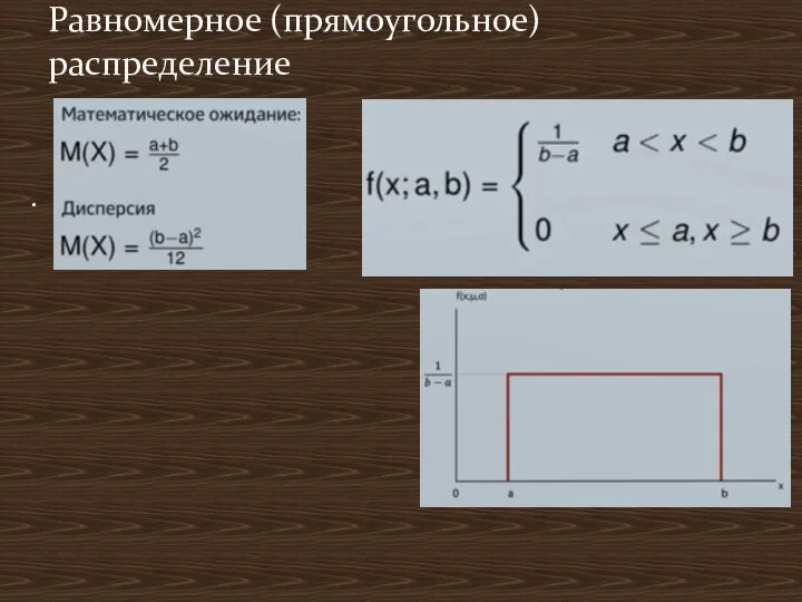 . Равномерное (прямоугольное) распределение