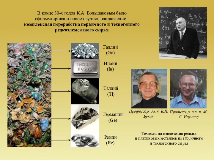 В конце 30-х годов К.А. Большаковым было сформулировано новое научное направление