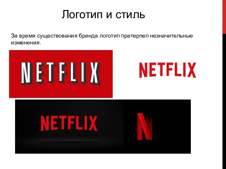 Логотип и стиль За время существования бренда логотип претерпел незначительные изменения.