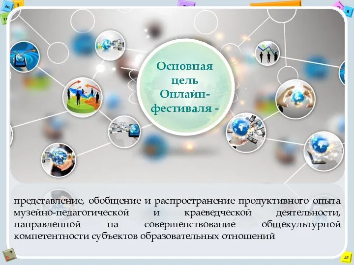 Основная цель Онлайн- фестиваля - представление, обобщение и распространение продуктивного опыта