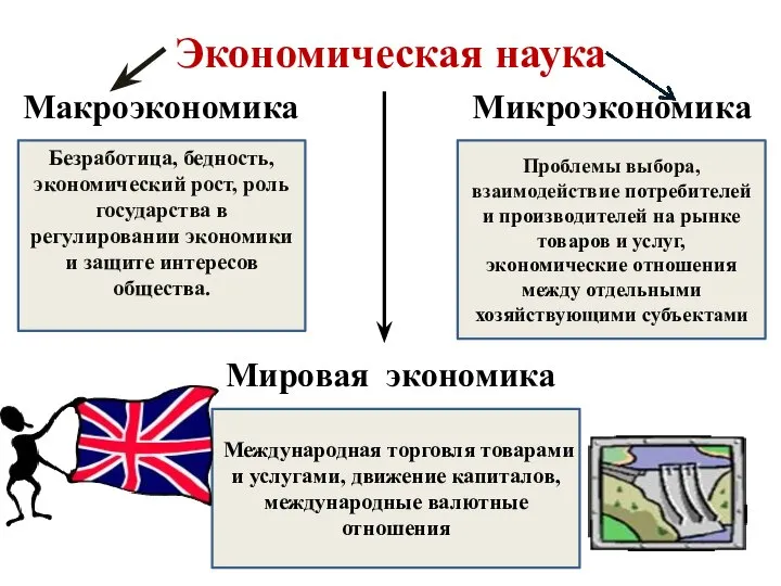 Экономическая наука Макроэкономика Микроэкономика Мировая экономика Безработица, бедность, экономический рост, роль