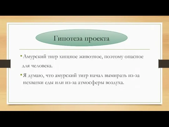 Амурский тигр хищное животное, поэтому опасное для человека. Я думаю, что