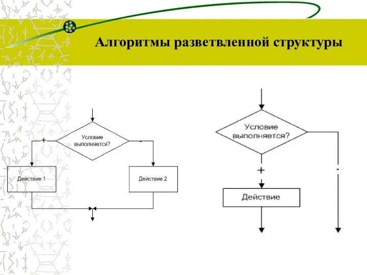 Алгоритмы разветвленной структуры