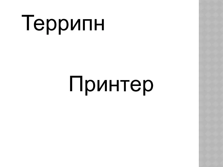 Террипн Принтер