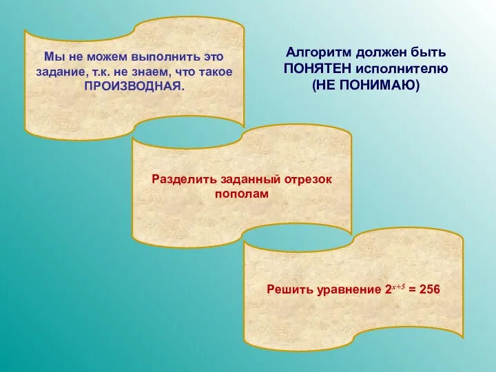 Разделить заданный отрезок пополам Мы не можем выполнить это задание, т.к.