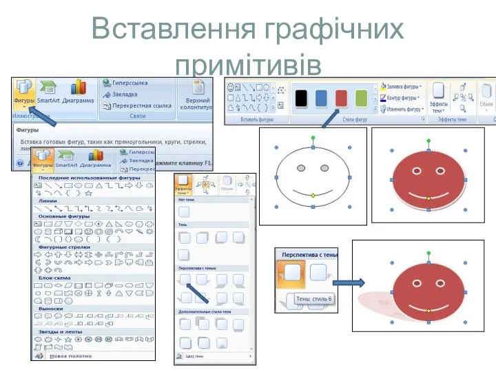 Вставлення графічних примітивів