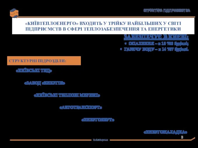 «КИЇВТЕПЛОЕНЕРГО» ВХОДИТЬ У ТРІЙКУ НАЙБІЛЬШИХ У СВІТІ ПІДПРИЄМСТВ В СФЕРІ ТЕПЛОЗАБЕЗПЕЧЕННЯ