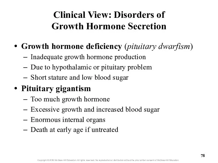 Clinical View: Disorders of Growth Hormone Secretion Growth hormone deficiency (pituitary